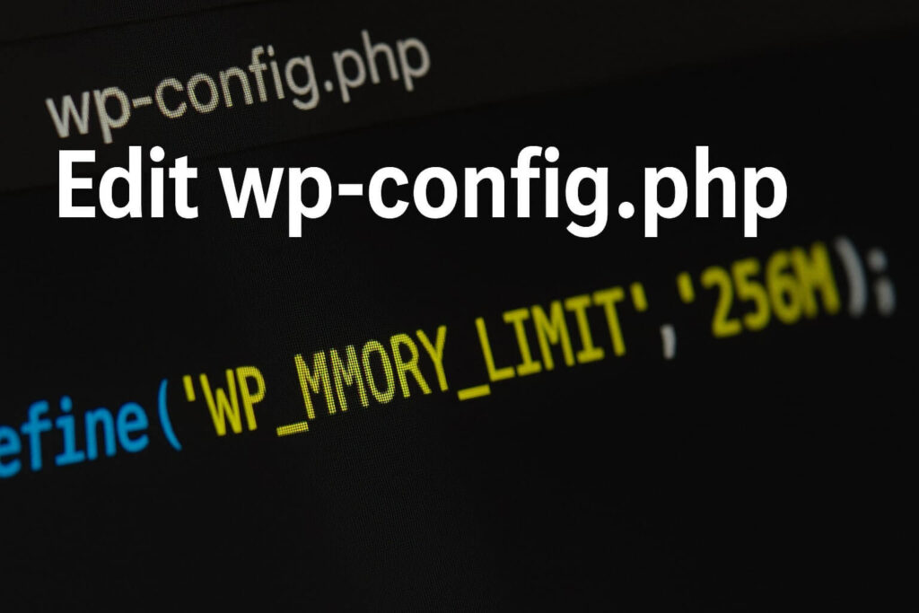 Editing wp-config.php in cPanel to increase php memory limit godaddy.
