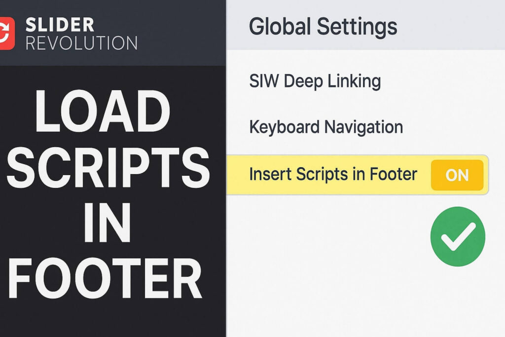Enabling insert scripts in footer to fix the slider revolution mobile error.