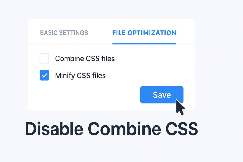 Adjusting CSS settings in WP Rocket to find a wp rocket layout fix.
